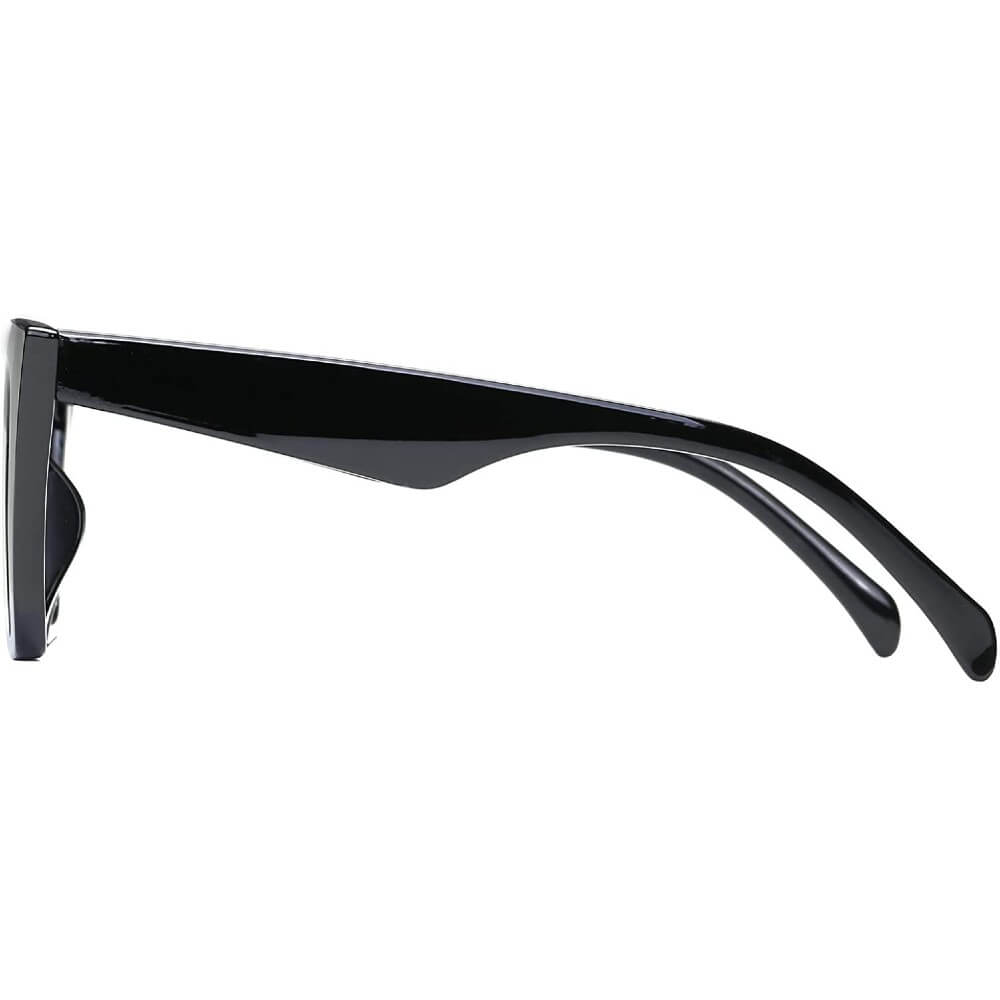 Vintage Cateye Polarized Women Sunglasses Trendy Oversized Frame - Teddith - US