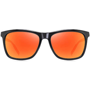 Polarized Aluminum Sunglasses Vintage Square Frame Sun Glasses For Men/Women - Hershey - Teddith - US