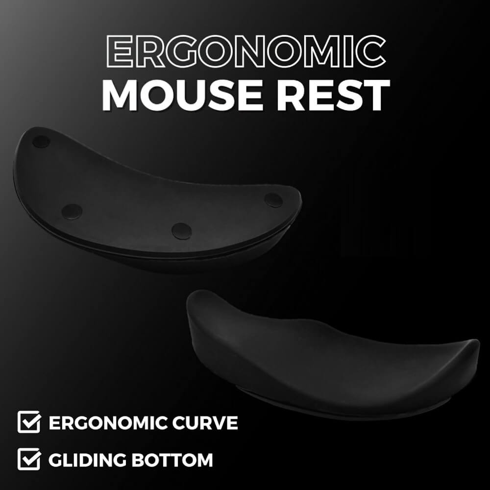 Ergonomic Mouse Wrist Rest Carpal Tunnel Support Pain Relief Anti-Fatigue Easy Glide Computer Laptop Gaming - Teddith - US