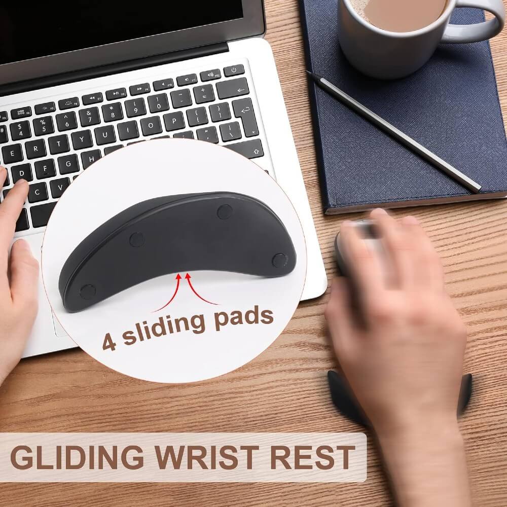 Ergonomic Mouse Wrist Rest Carpal Tunnel Support Pain Relief Anti-Fatigue Easy Glide Computer Laptop Gaming - Teddith - US