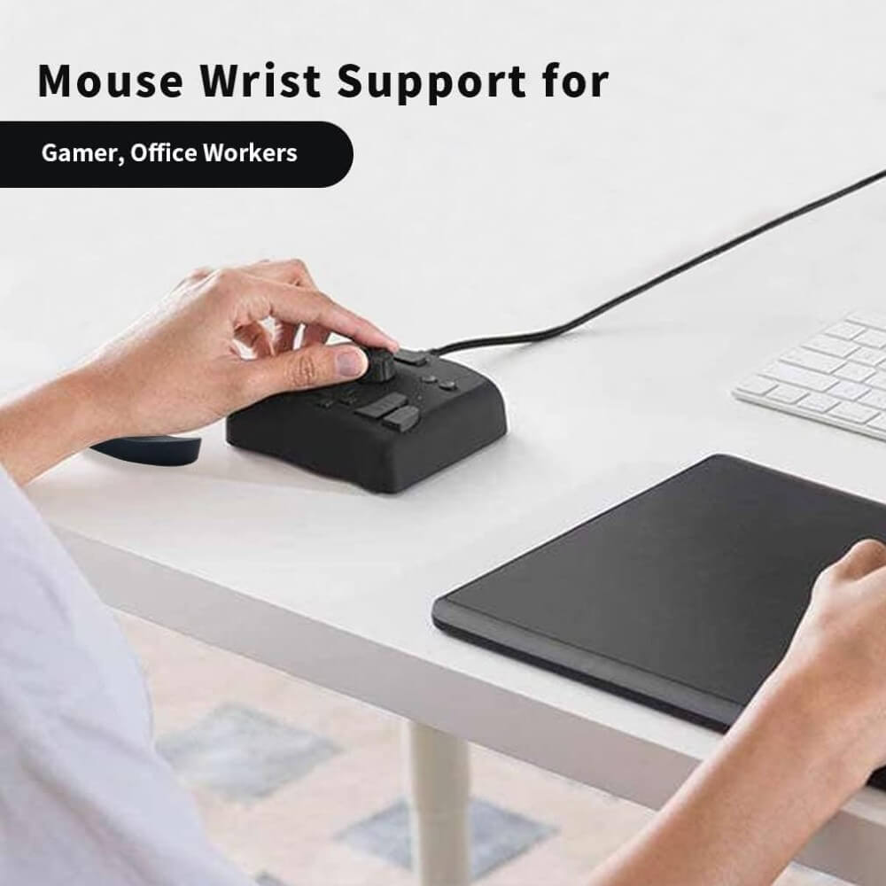 Ergonomic Mouse Wrist Rest Carpal Tunnel Support Pain Relief Anti-Fatigue Easy Glide Computer Laptop Gaming - Teddith - US