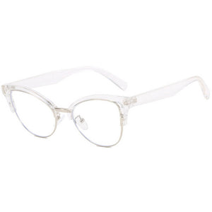 Blue Light Blocking Glasses for Computer Gaming Anti Glare Cat Eye Frame for Women - Teddith - US