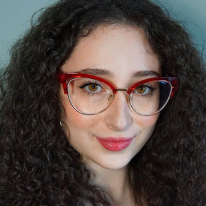 Blue Light Blocking Glasses for Computer Gaming Anti Glare Cat Eye Frame for Women - Teddith - US