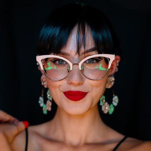 Blue Light Blocking Glasses for Computer Gaming Anti Glare Cat Eye Frame for Women - Teddith - US