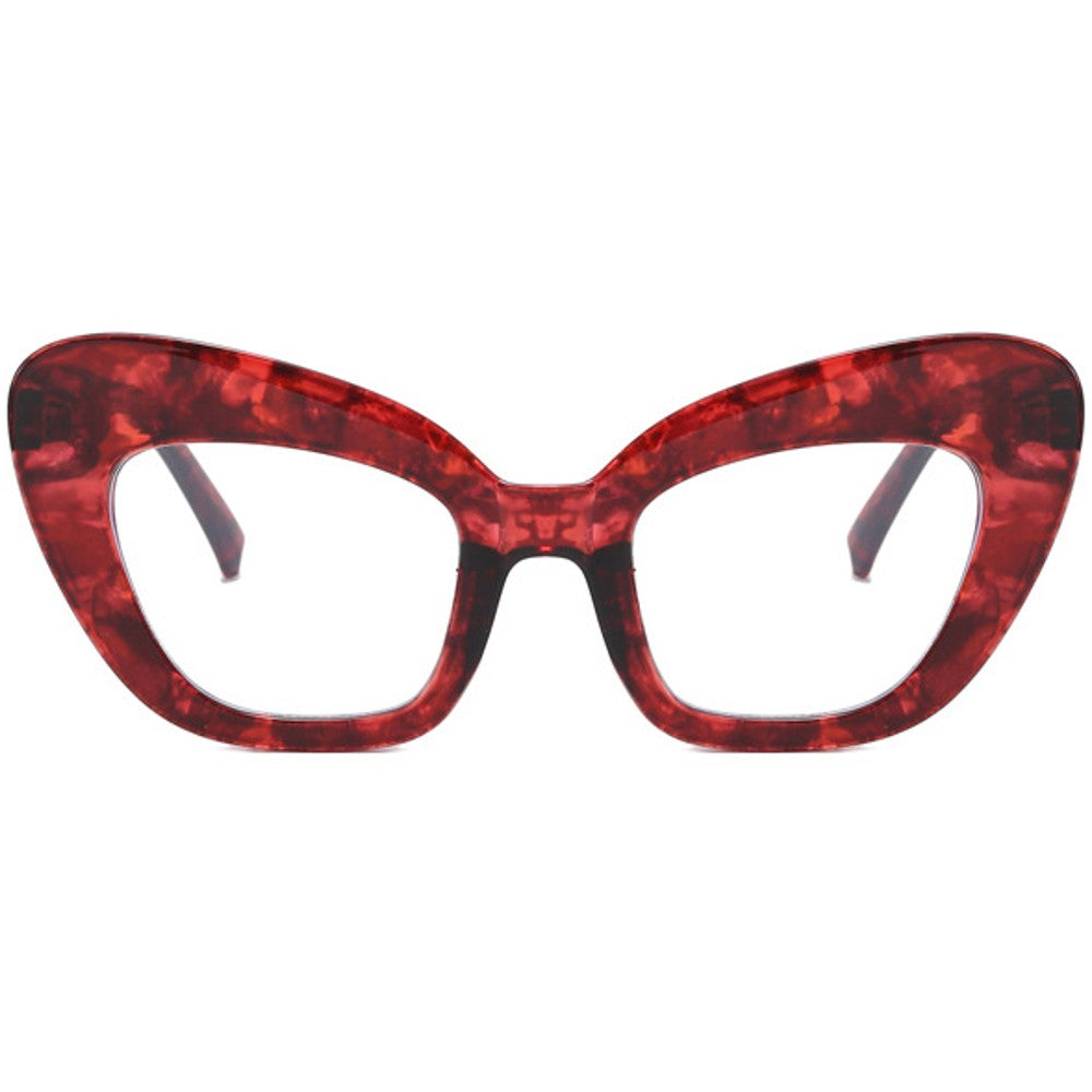 Blue Light Glasses for Computer Anti Glare Oversized Cat Eye Frame - Teddith - US