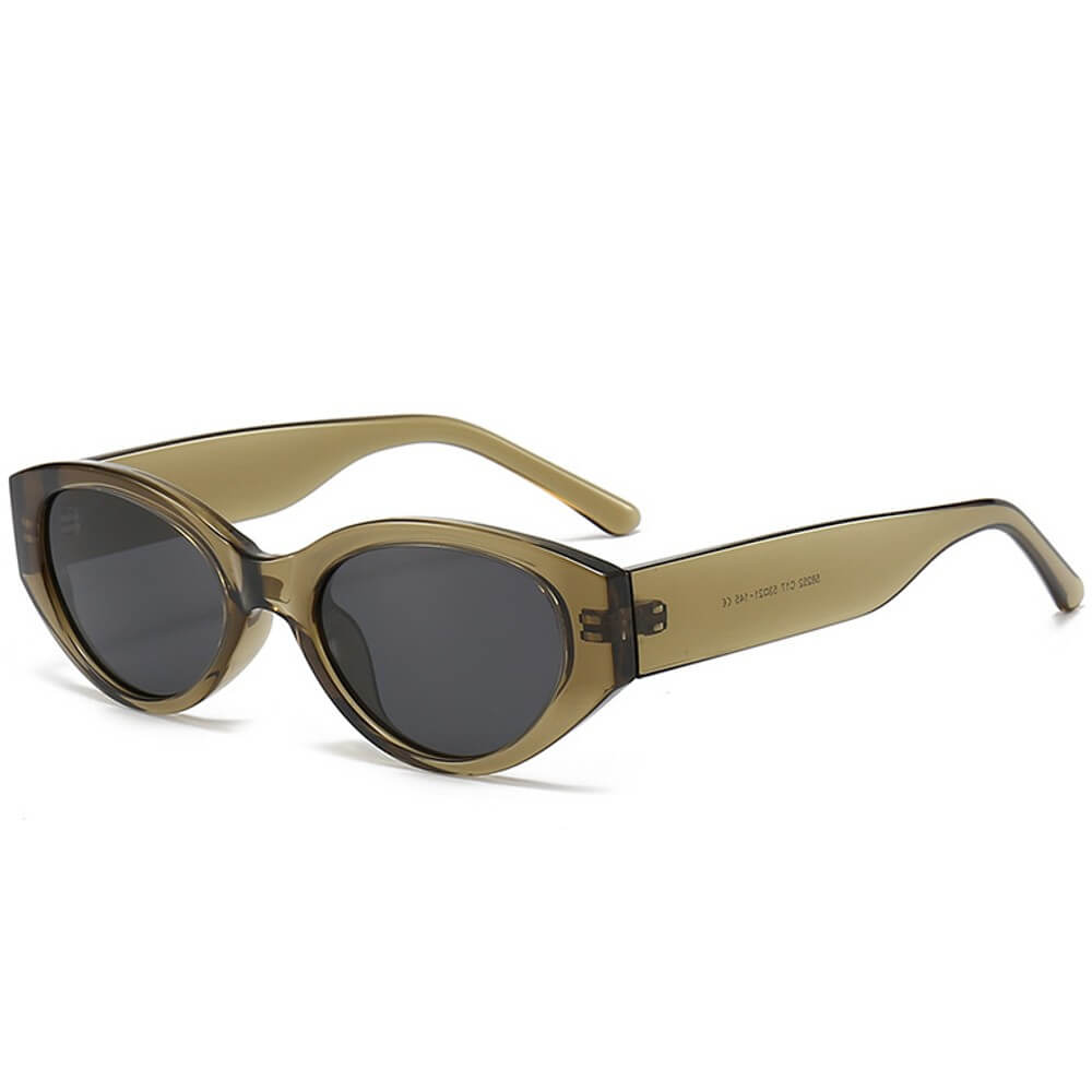 Rectangle Polarized Sunglasses Retro Square Frame UV400 Protection for Women - Teddith - US