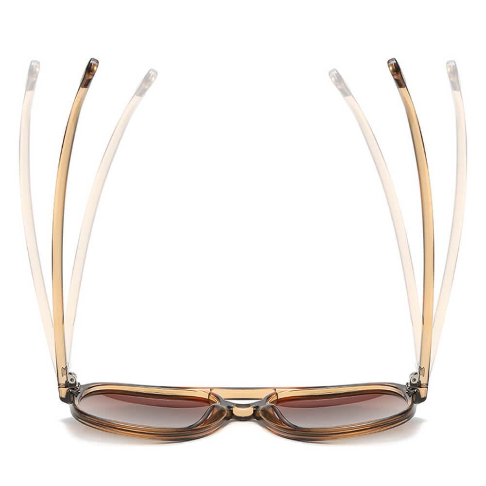Retro Polarized Aviator Sunglasses for Women Men Classic 70s Vintage Trendy Pilot Frame - Teddith - US