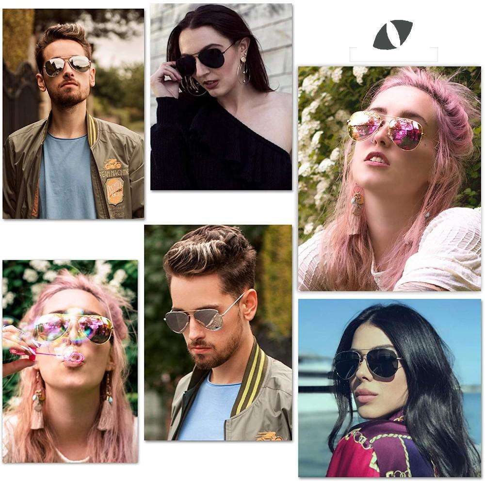 Aviator Sunglasses for Women and Men | Teddith AU | Polarized Lenses UV Protection | Aluminium Frame - Teddith - US