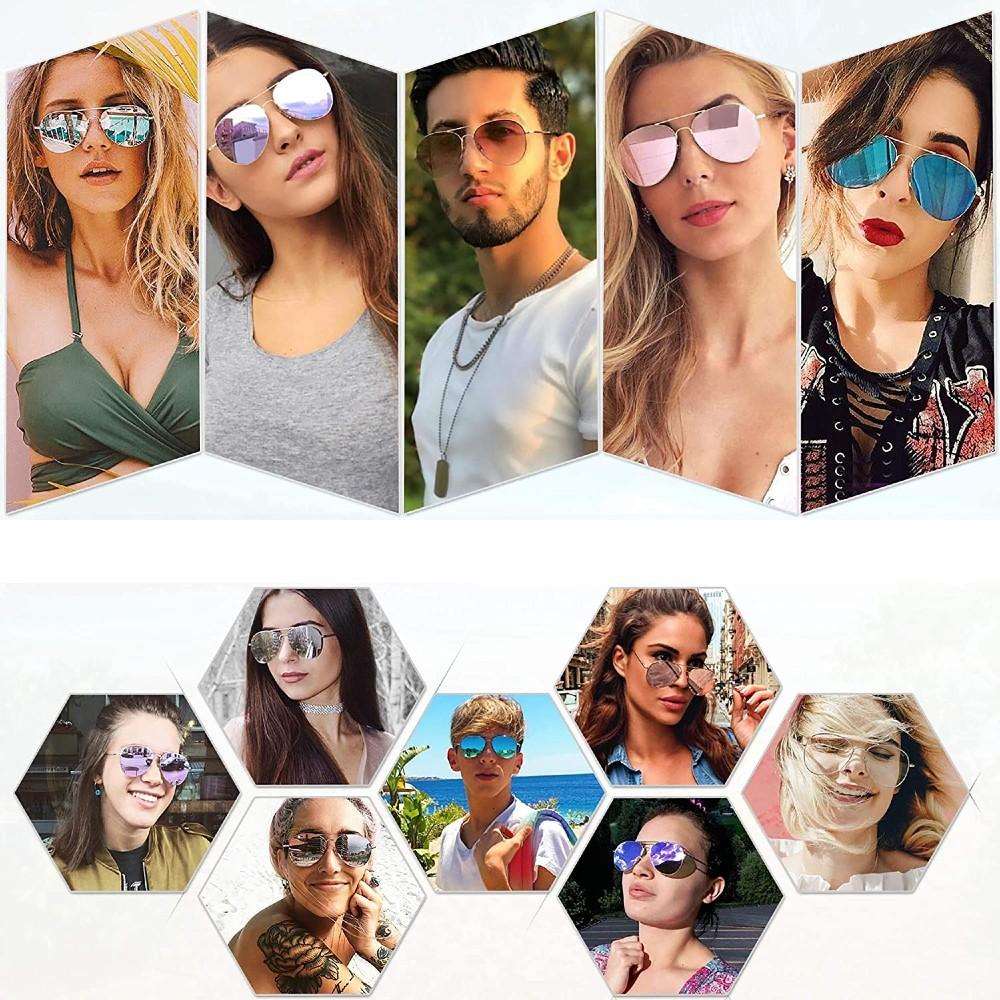 Aviator Sunglasses for Women and Men | Teddith AU | Polarized Lenses UV Protection | Aluminium Frame - Teddith - US