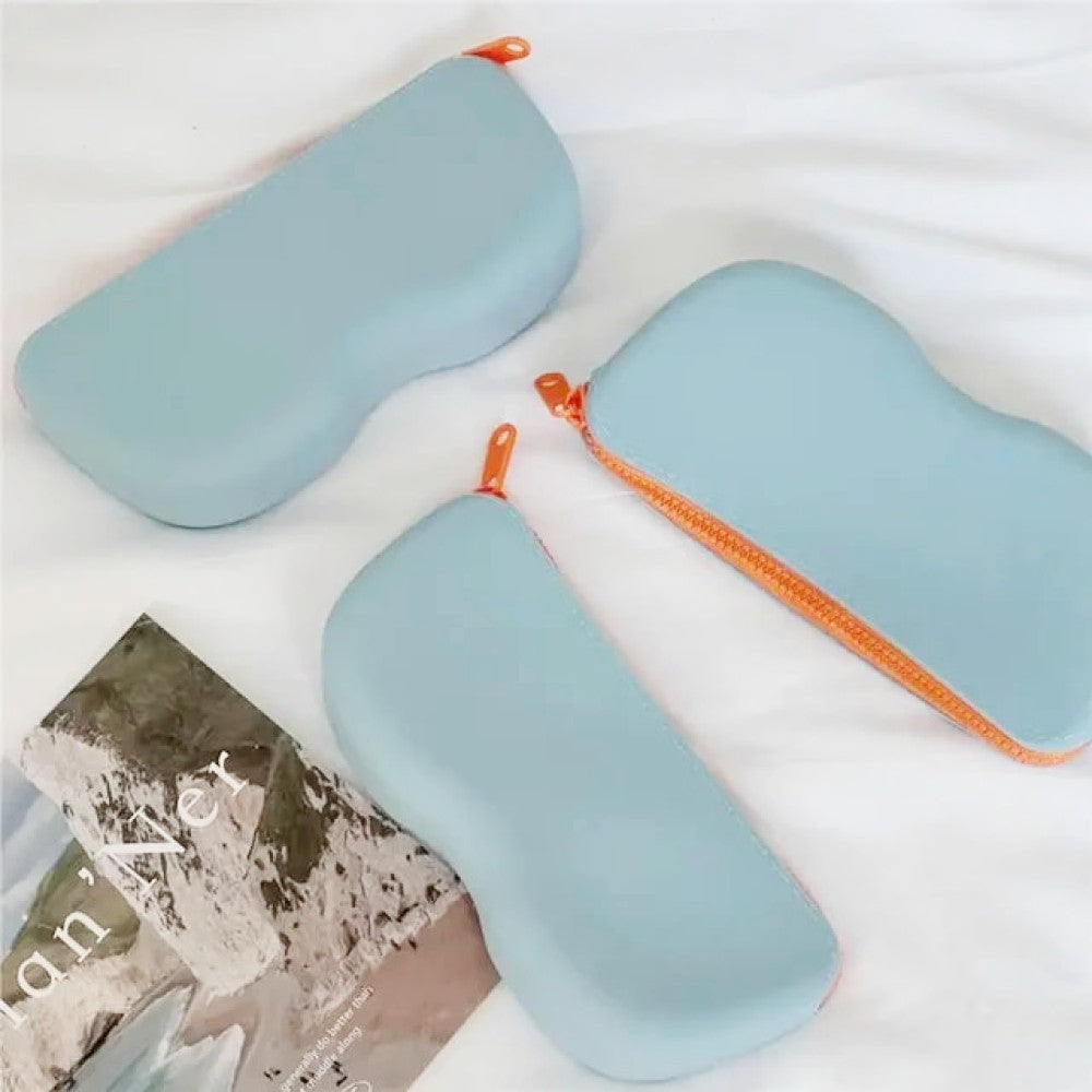 Large Silicone Sunglasses Pouch Case with Zipper Eyeglasses Organizer Soft Bag - Teddith - US