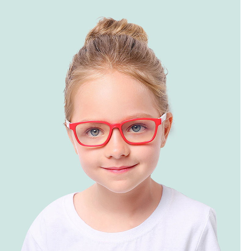 Blue Light Blocking Computer Screen Reading Glasses for Kids Ages [3-9] - Malik - Teddith - US