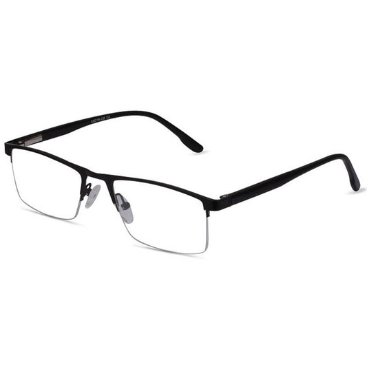 Blue Light Glasses for Computer Anti Glare Half Rim Rectangle Frame - Teddith - US