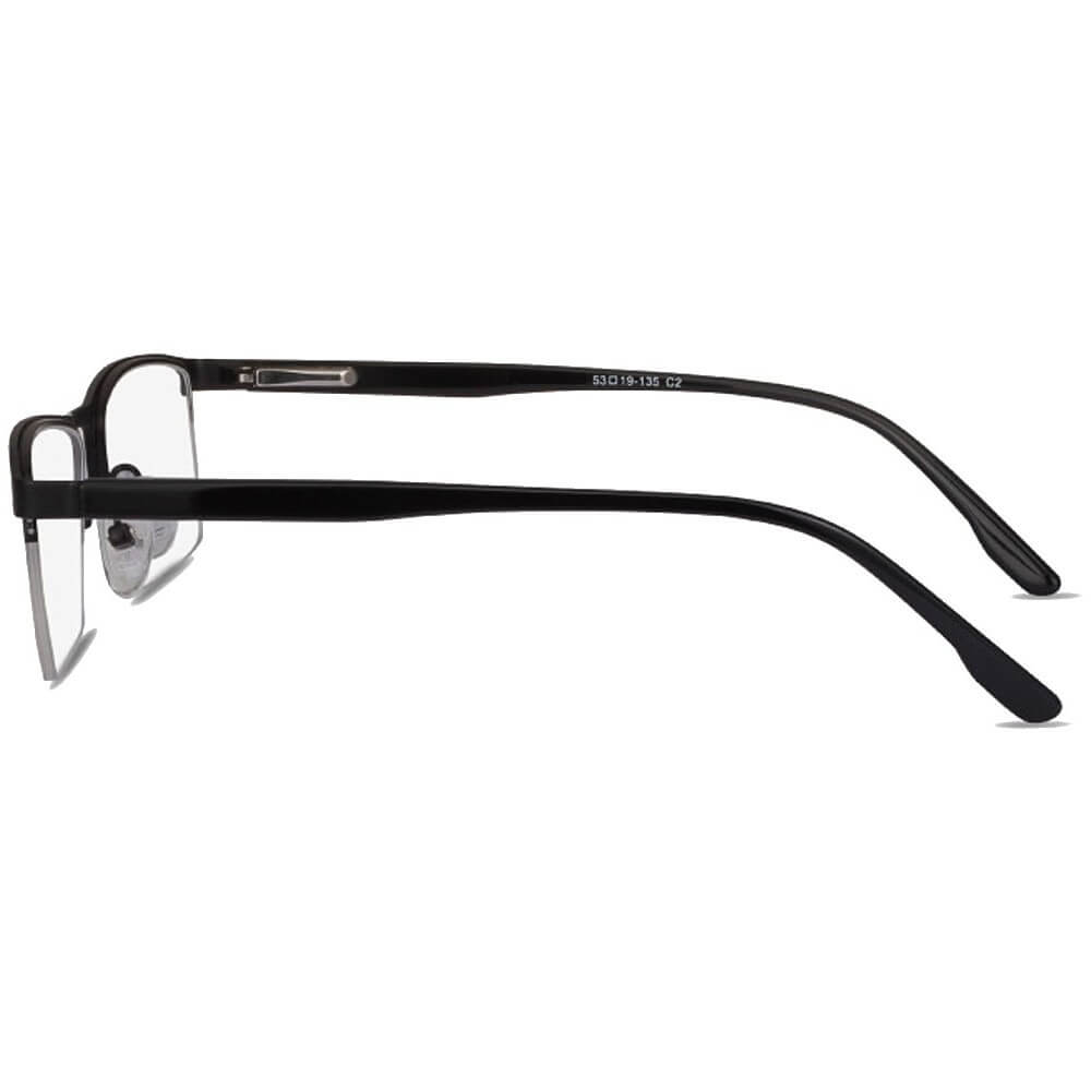 Blue Light Glasses for Computer Anti Glare Half Rim Rectangle Frame - Teddith - US