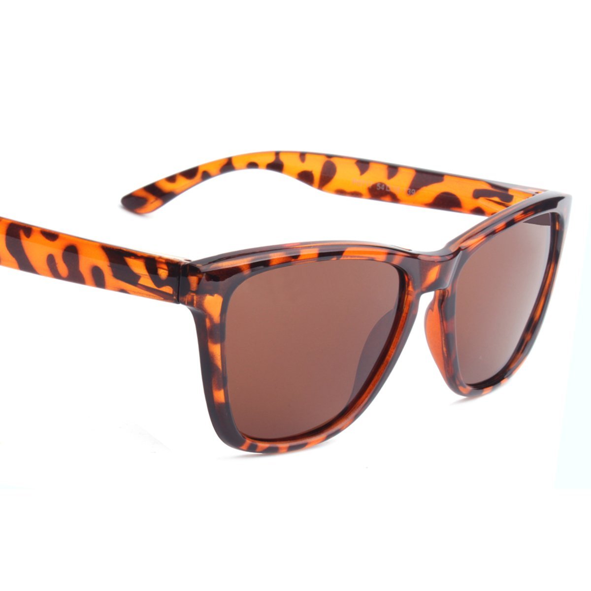 Polarized Sunglasses for Men/Women Gradient Wayfarer Frame - Leopard - Teddith - US