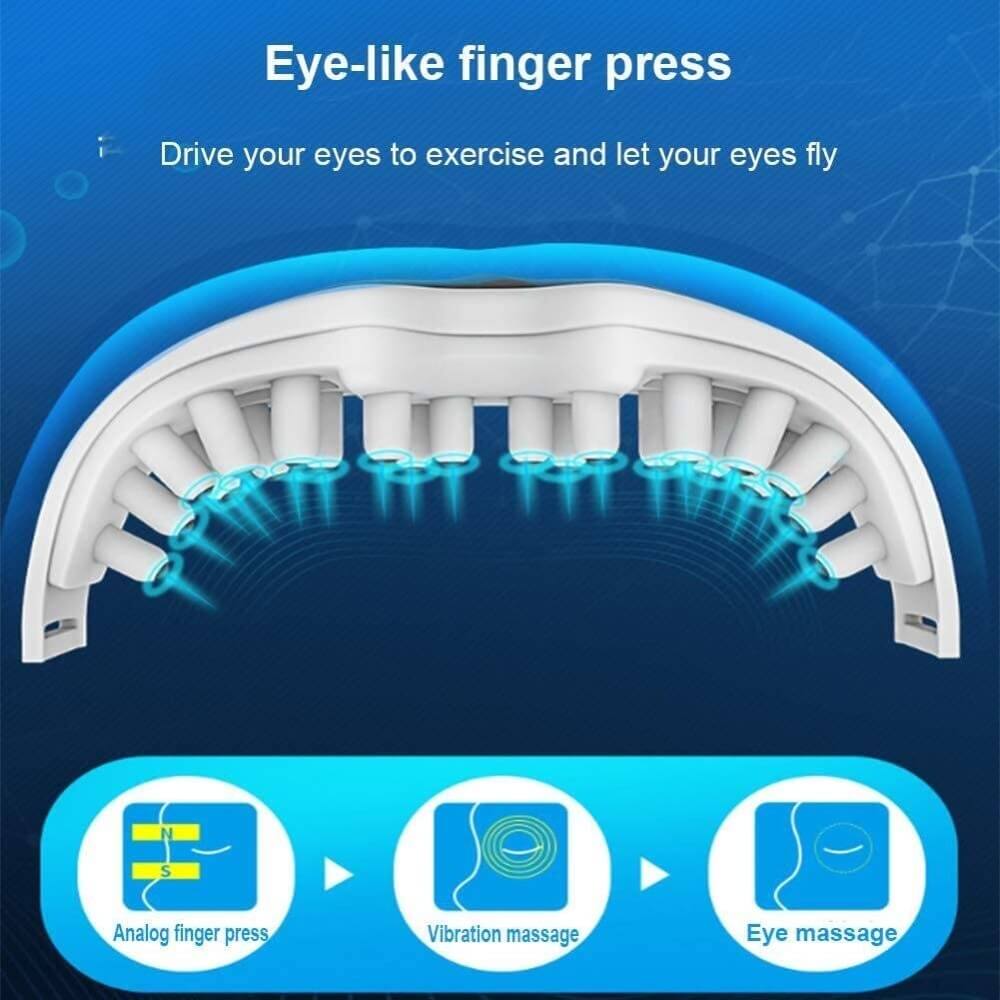 Eye Massager with Vibration for Relax and Reduce Eye Strain Dark Circles Eye Bags Dry Eye Improve Sleep - Teddith - US