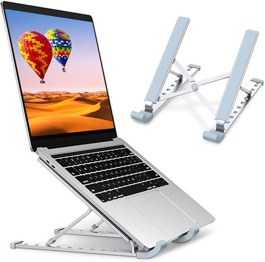 Aluminum Laptop Stand 9 Angles Adjustable Holder Ergonomic Foldable Portable Computer Tablet Stand - Teddith - US