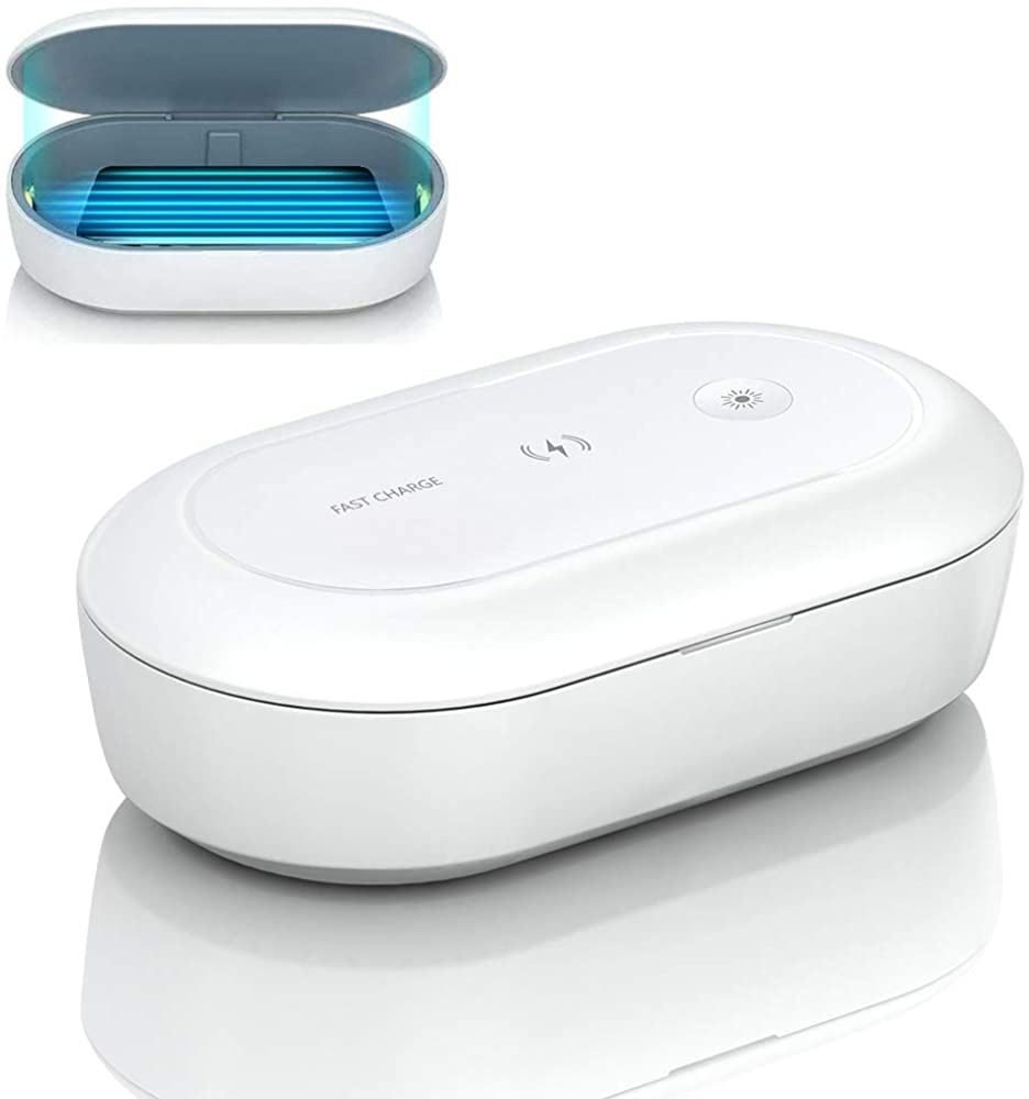 UV Sterilizer Box Ultraviolet Light Bacteria Sanitizer Disinfection Box Wireless Charger - Teddith - US