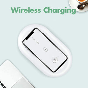 UV Sterilizer Box Ultraviolet Light Bacteria Sanitizer Disinfection Box Wireless Charger - Teddith - US