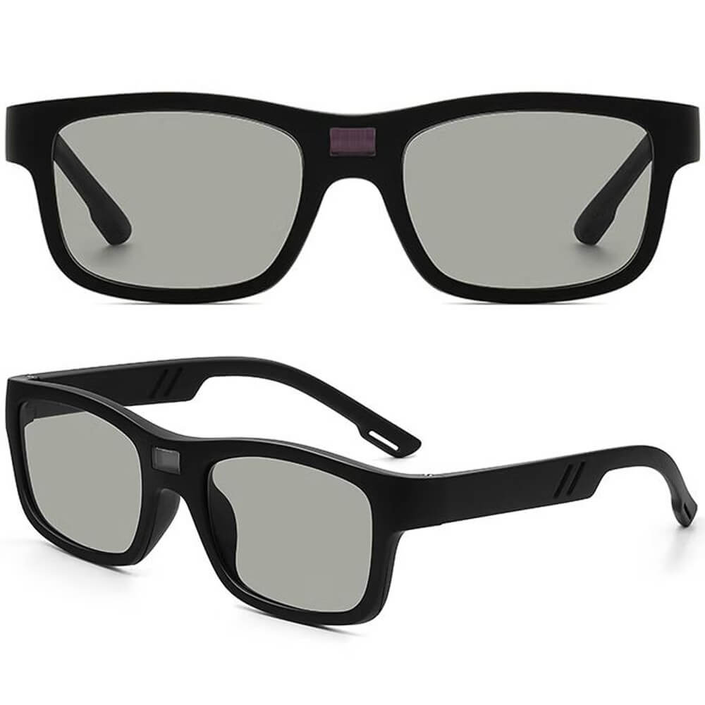 Electrochromic Polarized Sunglasses Automatically Tint UV Blocking Lenses Square Frame - Teddith - US