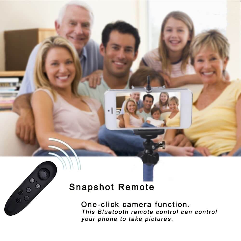 VR Remote Controller Bluetooth Gamepad Control Video Game Selfie E-Book Nook Page Mouse Virtual Reality Headset PC Tablet Laptop iPhone Smart Phone - Teddith - US