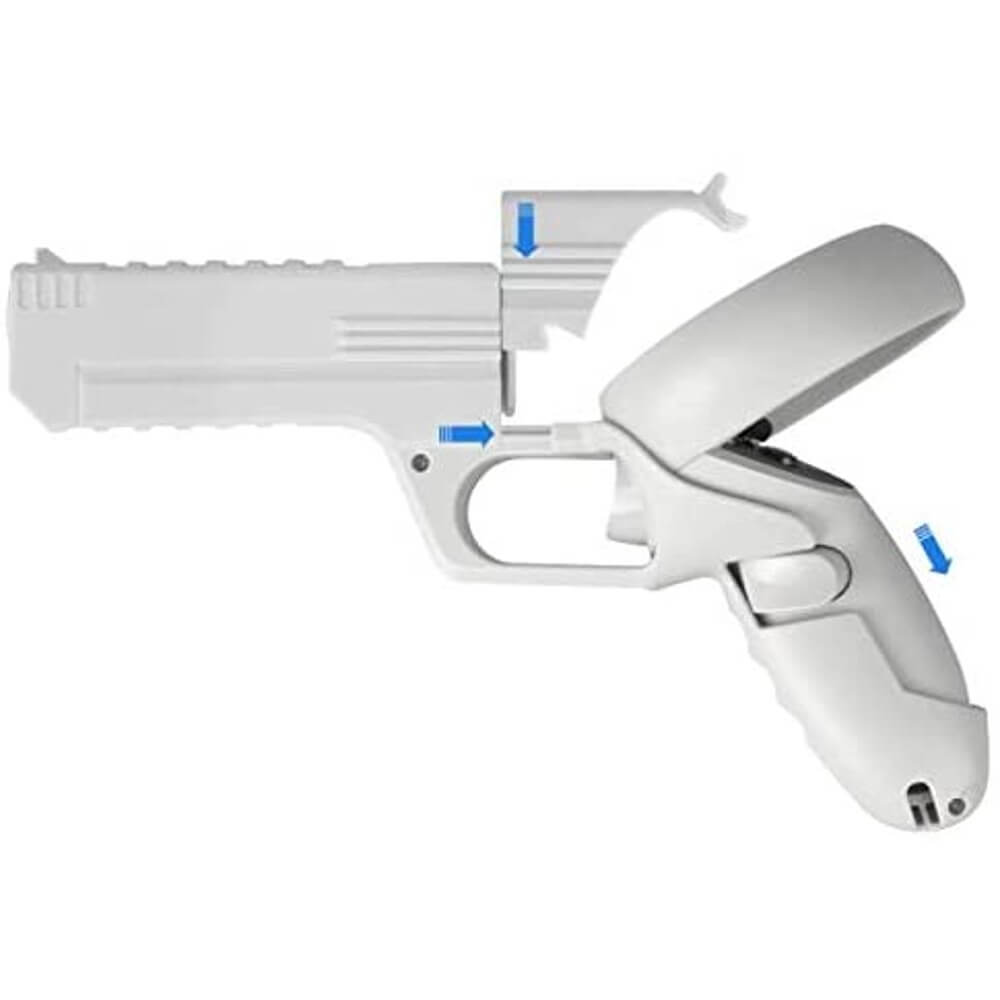 VR Game Gun for Oculus Quest 2 Enhanced Gaming Experience Controllers Pistol Case Compatible with Pistol Whip VR Games - Teddith - US
