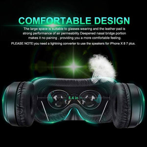 VR Headset with Remote Control 3D Glasses Virtual Reality Headset for Metaverse VR Games 3D Movies iPhone and Android - Teddith - US