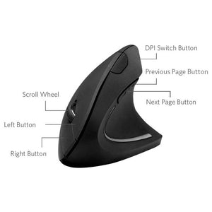 Wireless Right-Handed Vertical Ergonomic Mouse - Teddith - US