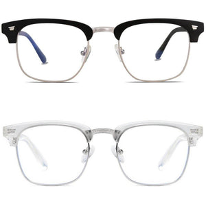 Blue Light Blocking Glasses - Clubmaster (2 Pack) - Teddith - US