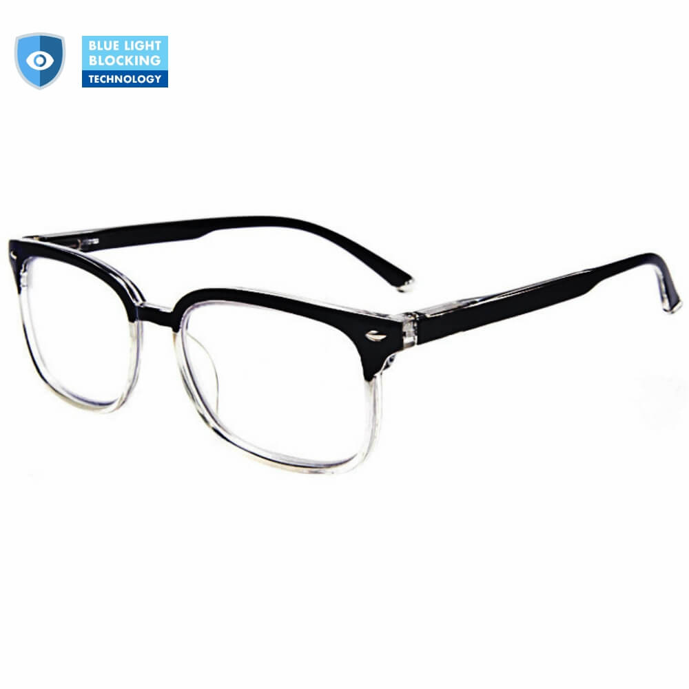 Blue Light Blocking Progressive Multifocal Reading Glasses - B/Clear - Teddith - US