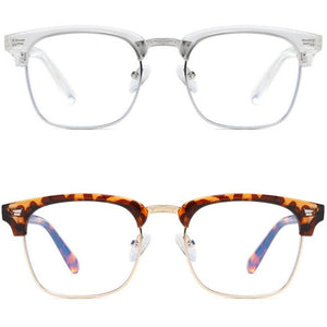 Blue Light Blocking Glasses - Clubmaster (2 Pack) - Teddith - US