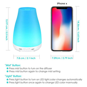 Essential Oil Diffuser for Sleep Colds Cough Headache Humidifier - Teddith - US