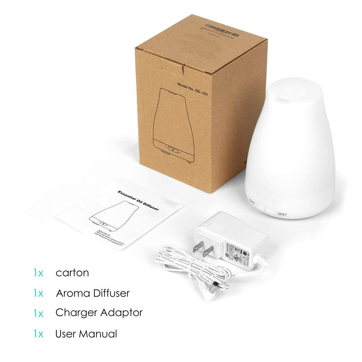 Essential Oil Diffuser for Sleep Colds Cough Headache Humidifier - Teddith - US