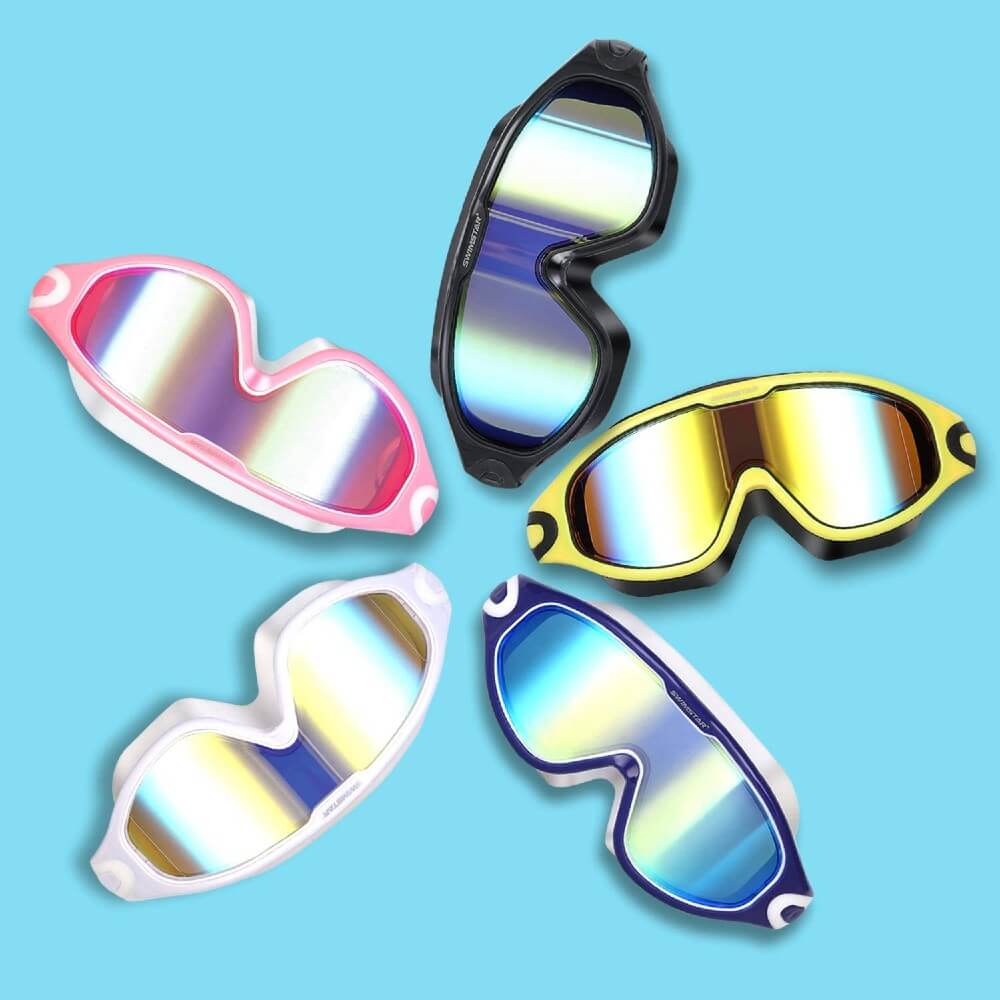 Swim Goggles with Ear Plugs UV Protection No Leaking Anti Fog Lens Swimming Glasses - Teddith - US