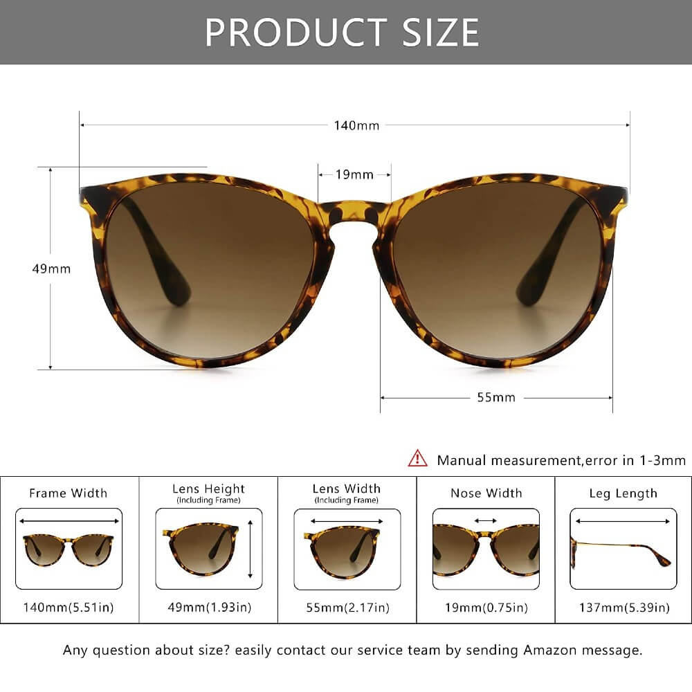 Polarized Sunglasses for Women Vintage Retro Round Frame - Maggie - Teddith - US