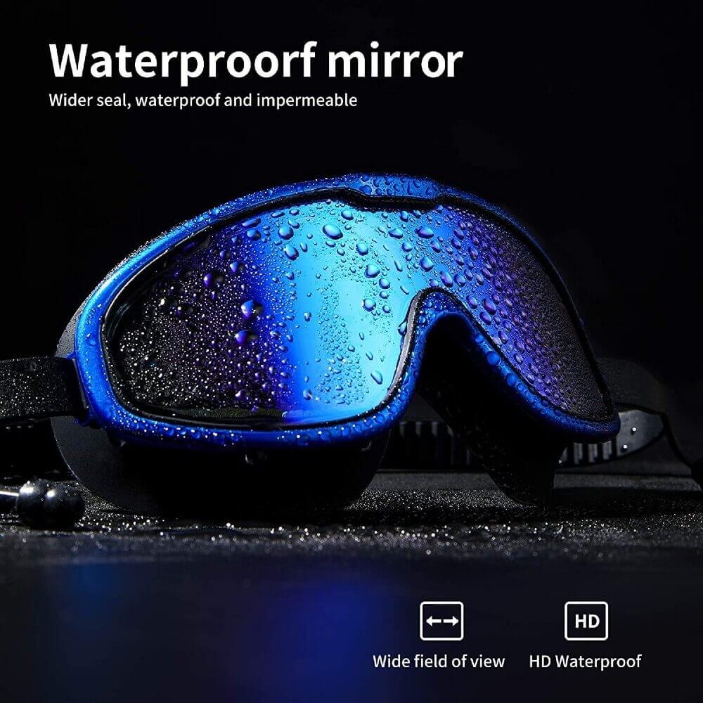 Swim Goggles with Ear Plugs UV Protection No Leaking Anti Fog Lens Swimming Glasses - Teddith - US