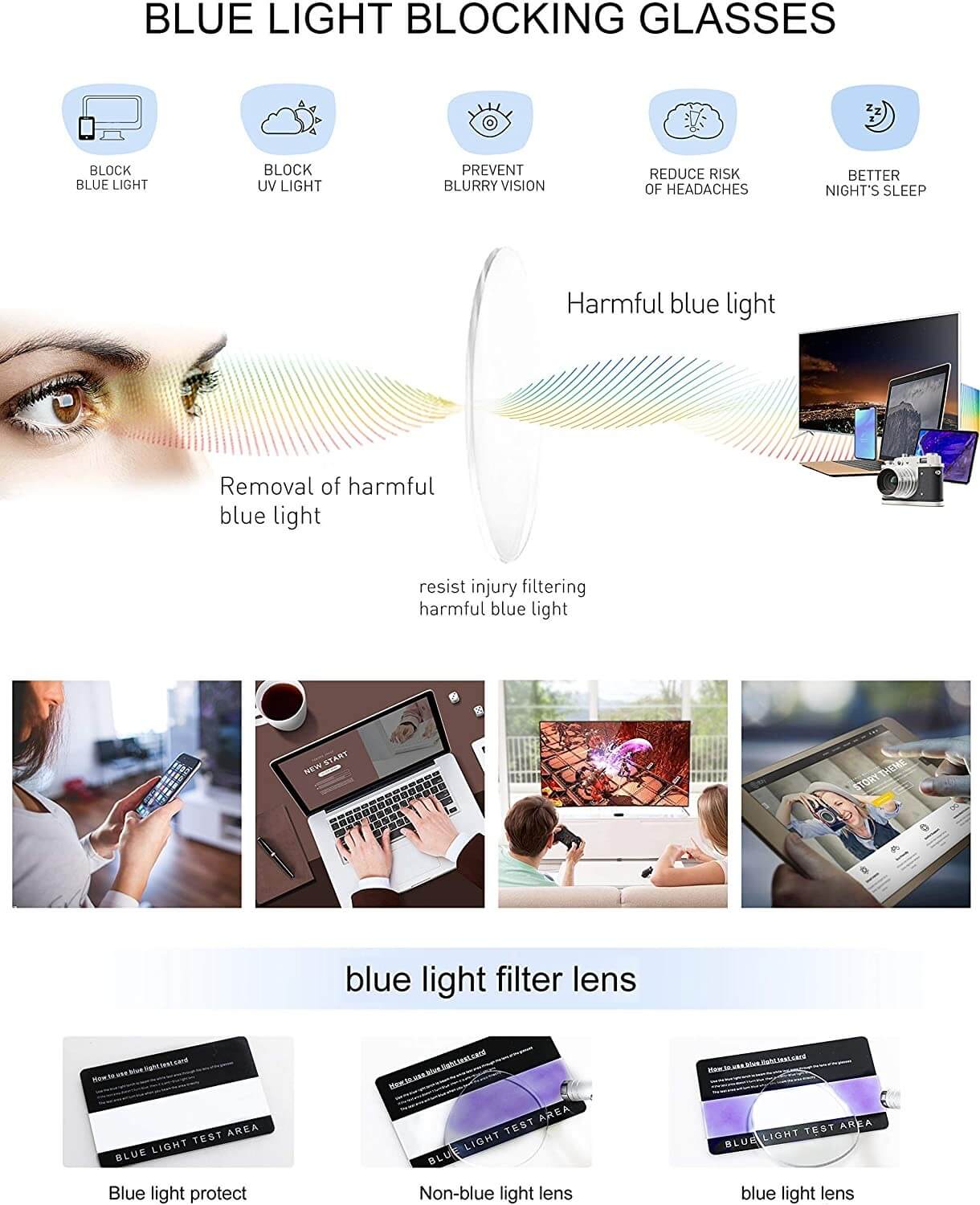 Blue Light Blocking Computer Glasses for Women - Leah - Key Eyewear
