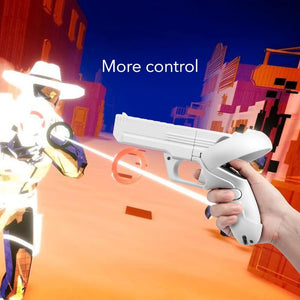 VR Game Gun for Oculus Quest 2 Enhanced Gaming Experience Controllers Pistol Case Compatible with Pistol Whip VR Games - Teddith - US