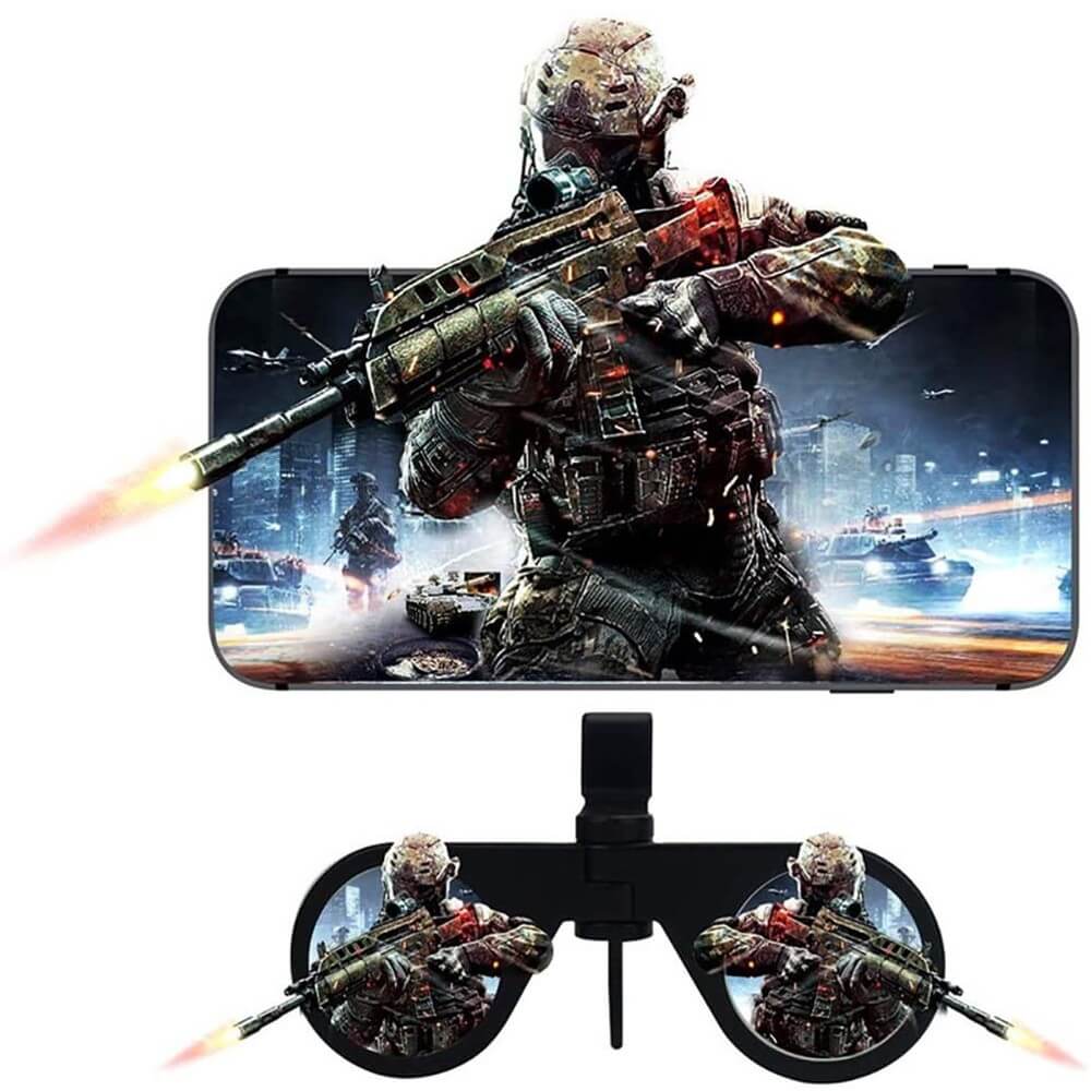 Portable VR Glasses for Smartphone Foldable Mini Virtual Reality Headset Compatible with iPhone and Android - Teddith - US