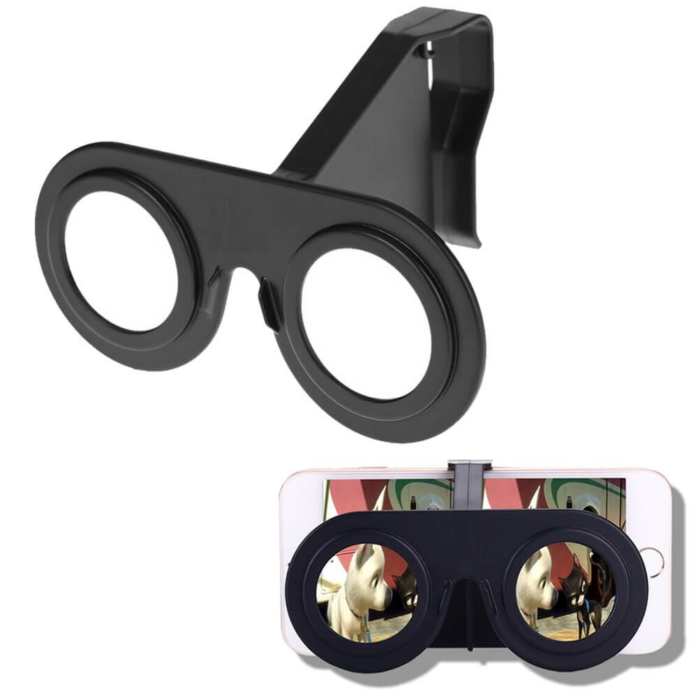 Portable VR Glasses for Smartphone Foldable Mini Virtual Reality Headset Compatible with iPhone and Android - Teddith - US