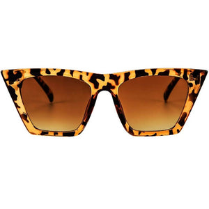 Vintage Cateye Polarized Women Sunglasses Trendy Oversized Frame - Teddith - US