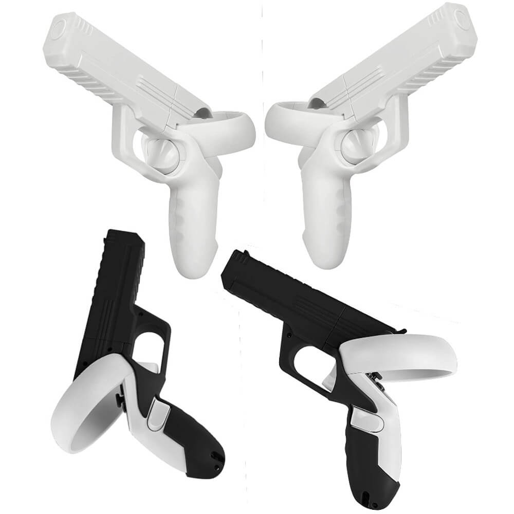 VR Game Gun for Oculus Quest 2 Enhanced Gaming Experience Controllers Pistol Case Compatible with Pistol Whip VR Games - Teddith - US