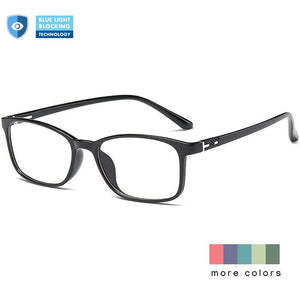 Blue Light Blocking Glasses for Computer Gaming Square Frame - Bock - Teddith - US
