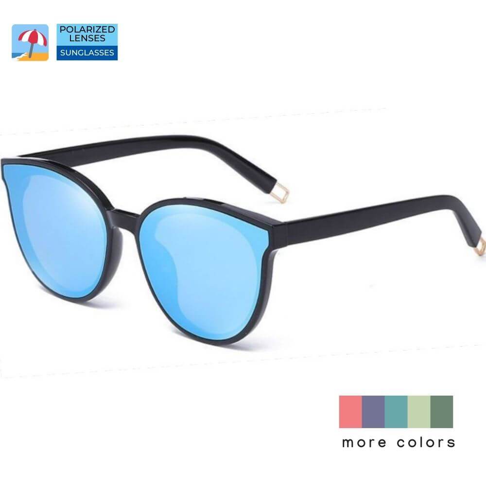 Fashion Sunglasses for Women Round Oversized Vintage Shades - Teddith - US