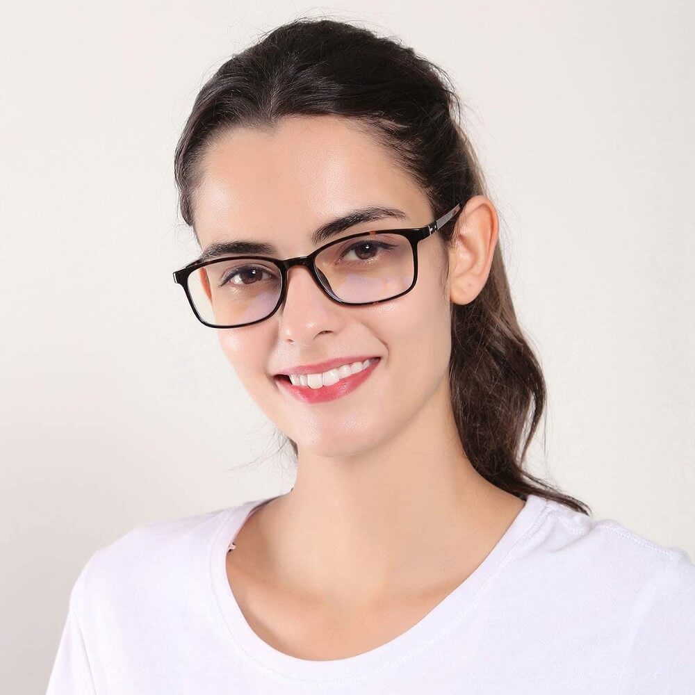 Blue Light Blocking Glasses for Computer Gaming Square Frame - Bock - Teddith - US