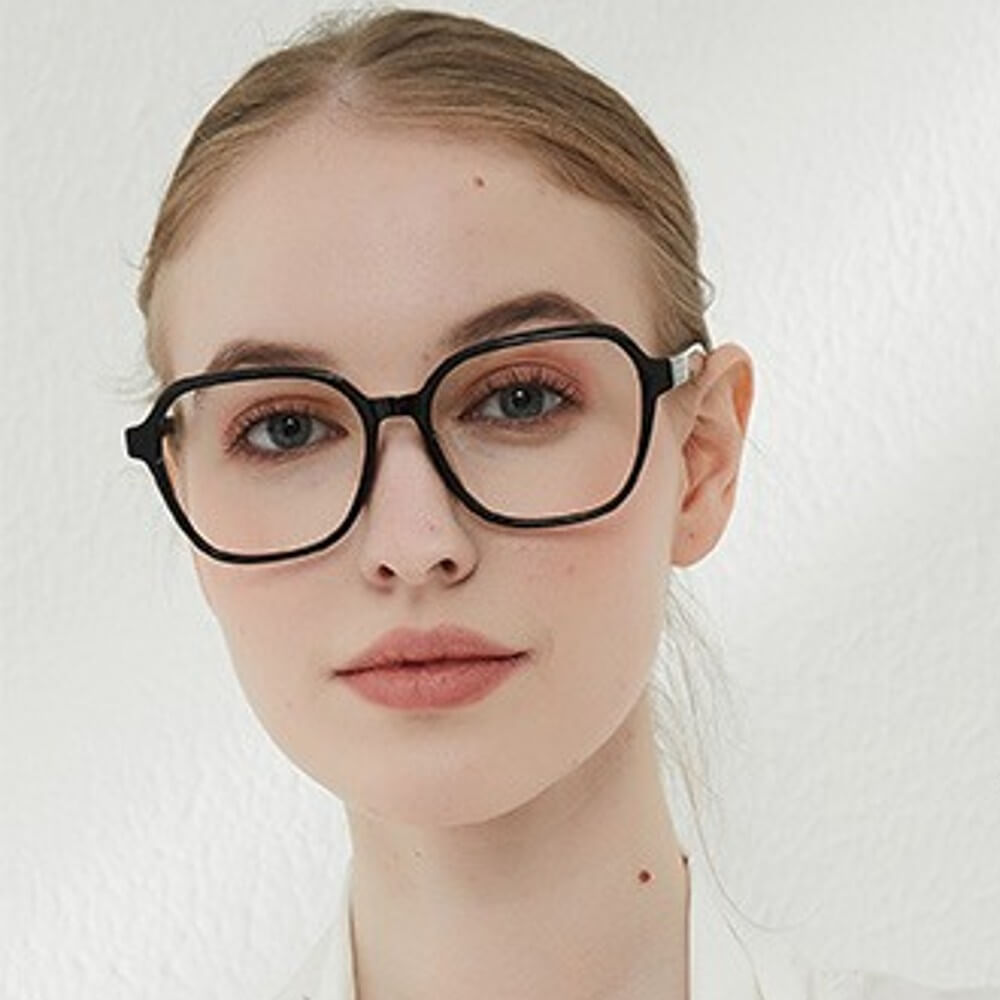 Blue Light Blocking Glasses for Computer Gaming Square Frame - Gaia - Teddith - US