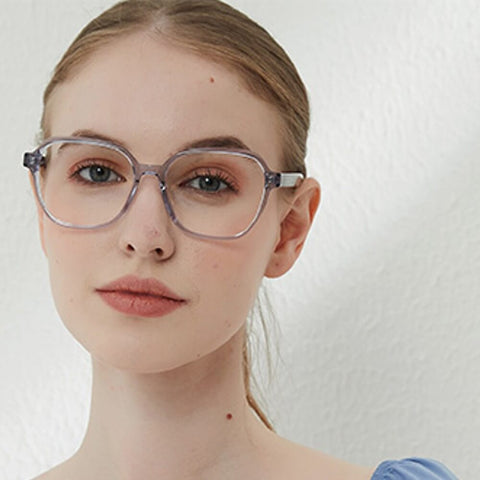 Blue Light Blocking Glasses for Computer Gaming Square Frame - Gaia - Teddith - US