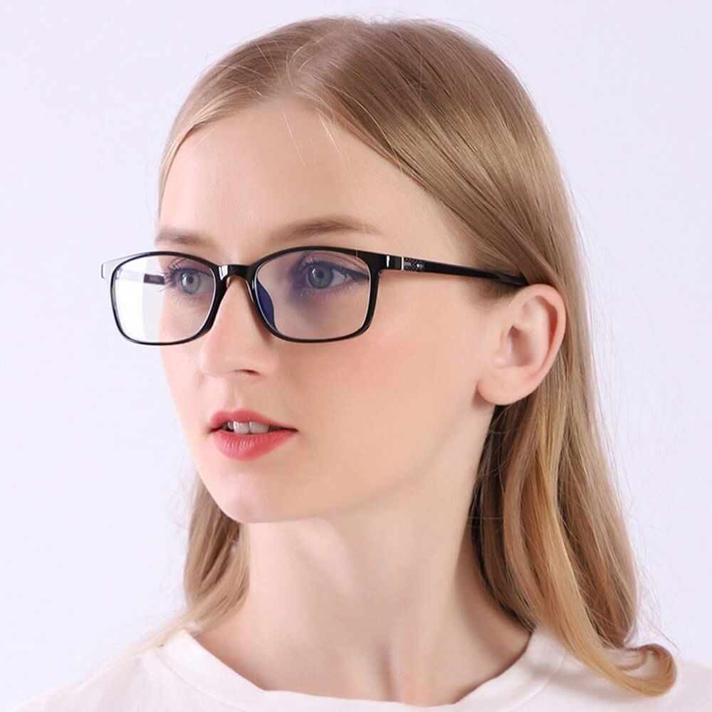 Blue Light Blocking Glasses for Computer Gaming Square Frame - Bock - Teddith - US