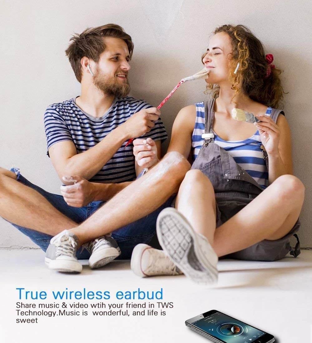 Bluetooth Headphones Earbuds with Charging Case - Teddith - US