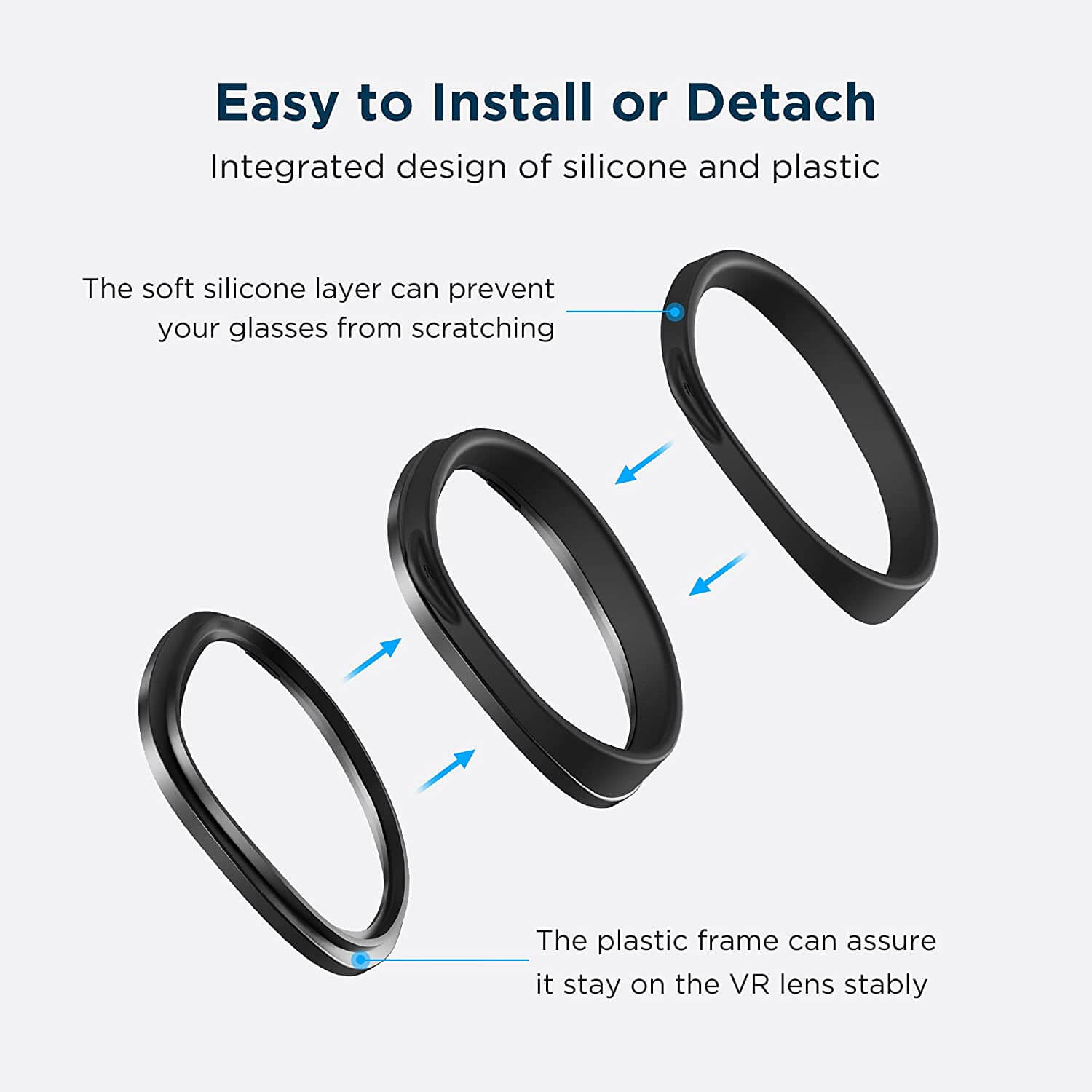 Meta Oculus Quest 2 Prescription Lenses with Blue Light Blocking Filter - Teddith - US