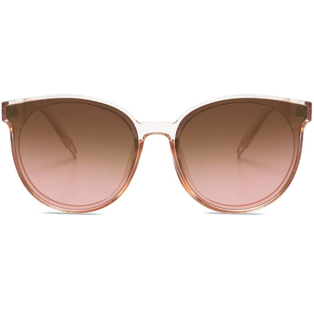 Fashion Sunglasses for Women Round Oversized Vintage Shades - Teddith - US